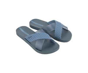 Ipanema Sense Slide FEM - Swimming Slides for Women - Eye-catching Strap with Pattern, blue, 5 UK