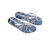 Ipanema Women's Animal Print III FEM Flip Flops, Blue/Silver, 43 EU, Blue silver, 10 UK