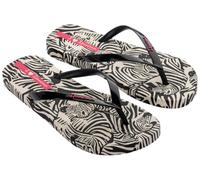 Ipanema Women's Animal Print VI FEM Flip Flops, Beige/Black/Pink, 40 EU, Beige Black Pink, 8 UK