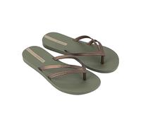 Ipanema Women's Bossa FEM Flip Flops, Green/Bronze, 38 EU, Green bronze, 6 UK