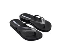 Ipanema Women's Bossa Soft V FEM Flip Flops, Black/Silver, 37 EU, Black Silver, 5 UK