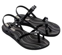 Ipanema Women's Fashion Sand VIII Fem Flat Sandal, Black Grey Beige, 4 UK