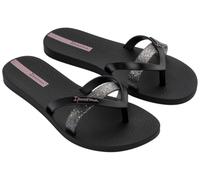 Ipanema Women's Kirei Chic Fem Flip Flops, Black Glitter Purple, 8.5 UK
