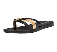 Ipanema Women's Kirei Fem Flip-Flop, Black Gold, 6 UK