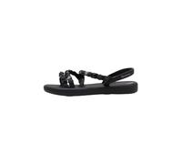 Ipanema Women's MEU Sol Flatform Ad Sandal, Black/White, 6 UK