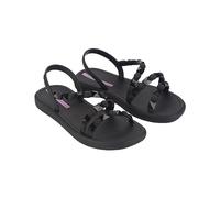 Ipanema Women's MEU Sol Flatform Ad Sandal, Black/White, 7/8 UK