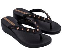 Ipanema Women's Plat Glam Fem Wedge Sandal, Black/White, 7 UK