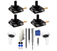 iParto [New 3rd Generation 4 Pack Joystick Replacement for Oculus Quest 2 Controller Analog ThumbStick Replacement for Meta Quest 2 Controller with Tools
