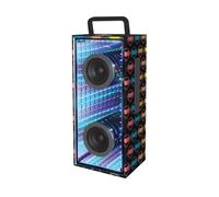 iParty Lexibook Flashboom Bluetooth® Speaker, 12W, mirror effect, jack, rechargeable battery, black/red, BTL600