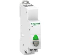 Schneider A9E18036 Single Push Button, White, Set of 12 Piece