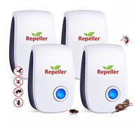 IPDOU Ultrasonic Pest Repeller, 4 Packs, 2024 Upgraded Electronic Mouse Repellent plug in Pest Control for Mouse, Anti, Rat, Spider, Rodent, Fly, Mosquitoes, Harmless to Pets and Human
