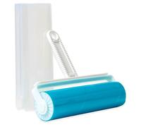IPEA Adhesive Silicone Lint Remover Brush - Washable for Continuous Use - Adhesive Roller for Removing Hair, Dust, Animal Hair from Clothes and Furnishings - Roll with Case
