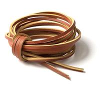 IPEA Genuine Leather Cord for DIY, Crafts, Crafts and Decorations - Made in Italy - Length 3 meters x 3 mm - Color Brown Br.