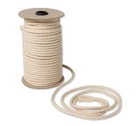 IPEA Natural Cotton Macrame Cord - 8mm x 50 Metres - [Made in Italy] - Super Long Roll - Sewing Thread for Crafts, Decorations, Tapestries and Curtains - Yarn