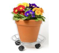 IPEA Plant Pot Trolley with Wheels for Pots and Planters - 32 cm - Movable Metal Base Support for Plants and Flowers for Home, Balcony, Garden - Ideal for Moving Heavy Pot