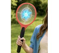 IPEA Small Electric Mosquito Racket - 18 cm x 46 cm - Lightning Racket Fly and Flying Insects for Home, Garden, Camping - Works with 2 AA Batteries (Not Included) - Super Light and Portable