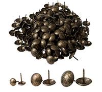 IPEA Upholstery Nails - 500 Pieces - Decorative Studs for Furniture Clothing Furniture - Metal Pins for Armchairs - Antique Gold - 14 x 12 mm