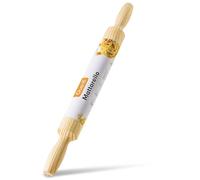 IPEA Wooden Rolling Pin with Handles - 44 cm x 4 cm - Rolling Pin with Non-Stick Surface for Rolling and Kneading Fresh Pasta, Pizza, Biscuits, Ravioli, Cakes, Pastry - Kitchen Rolling Pins