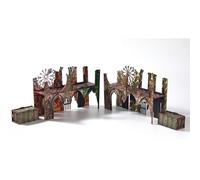 iPEAU Epic 2 Ruined Building Church Bridges Terrain Set for WH40K, DND, Pathfinder, 28mm Miniatures - Modular Wargame Scenery for Tabletop Battles - Warhammer 40K, TTRPG Battlezone Creation Kit