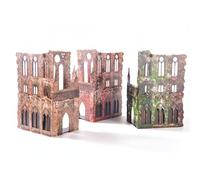iPEAU Epic Ruins Terrain Set for WH40K D&D 28mm Modular Wargame RPG Scenery | Three-floor sections that stack into strongholds and fortresses, with pre-painted pieces that rearrange for every game now.