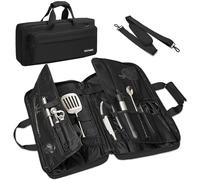 IPEB Knife Bag Chef's Knife, Bag for Knives, 16 Compartments, Portable Knife Bag, Chef's Knife, Large, Professional Chef's Knife Bag with Handle and Shoulder Strap, l, L, large / 1