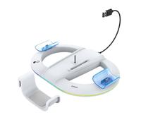 Ipega Vertical Bright RGB Charging Stand for PS5 / PS5 Slim / PS5 Pro, White