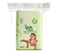 Ipek Organic Baby Pads Large 100% Cotton Total 360 Count in 6 Packs Squares Cotton pad Squares for Baby Care Pads