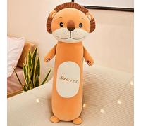 IPENNY 70cm/28inch Long Cute Lion Doll Plush Cuddly Toy Sleep Pillow Super Soft Stuffed Animals Toy Kids Gift for Valentines Girlfriend