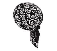 IPENNY Pirate Cosplay Bandana Quick Dry Sports Cycling Skull Cap Headwear Sun Protection Running Beanie Bike Motorcycle Headgear Under Helmet Cap