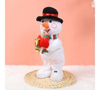 IPENNY Playing Saxophone Santa Claus Toy Electric Funny Singing Dancing Santa/Snowman/Reindeer Musical Christmas Doll Light-up Holiday Ornament Xmas Gift for Kids Family (Snowman)
