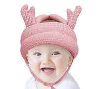 IPENNY Toddler Walking Safety Hat Anti-Collision Protective Helmet for Baby Boys & Girls, Ages 0-3, Head Circumference 43-53cm, Breathable Cotton & Elastic Sponge, Adjustable Chin Strap