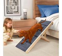 iPetba Dog Ramp for Sofa for Small Dogs - Joint-friendly, Anti-Slip, Folding, Adjustable, Portable, Up to 35 lbs