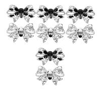 Ipetboom 1 Pair Bow Rhinestone Shoe Clips for Women Reusable Bridal Accessories for High Heels Elegant Shoe Charms for Weddings Parties Birthdays and Graduations Unique Bow Design