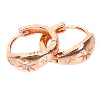 Ipetboom 1 Pair S925 Silver Star Earrings for Women with Rhinestones, Fine Workmanship, Not Easy to Break, Fashion Jewelry Suitable for Dating and Birthday