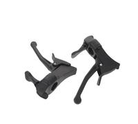 Ipetboom 1 Pair Self-Locking Wheelchair Brake Handles Plastic Lever and Black Cover, Replacement Wheelchair Wheel Locks for Transport Chairs, Outdoor and Home Use, Left and Right Side