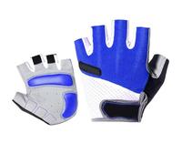 Ipetboom 1 Pair Unisex Half Finger Cycling Gloves Breathable Slip Sports Gloves for Outdoor Riding Xl Blue for Biking Jogging Fishing and More
