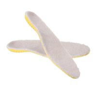 Ipetboom 1 Pair Warm Shoe Insoles for Winter, Thickened Beige Eva and Wool Insoles Designed to Pressure on Feet and Provide Cold Resistance, for Shoes