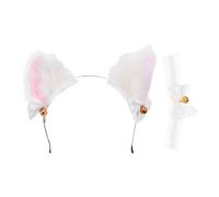 Ipetboom 1 Set Decorative Hair Cosplay Lace Collar with Bell Cat Ear Headband for Parties Festivals and Performance Creative Accessories for Fun and Unique Looks