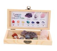 Ipetboom 1 Set Natural Raw Crystal Mineral Specimens Aesthetic Rocks for Zen Meditation Yoga and Home Decor Genuine Chakra Crystals Box for and DIY Projects