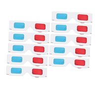 Ipetboom 10-Pack Colorful 3D Glasses for Movies Cardboard Frame 3D Viewing Glasses for Home Theater and Gaming