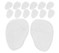 Ipetboom 10 Pairs High Heel Pads: Silicone Forefoot Cushions - Anti-Slip & Shock-Absorbing Ball of Foot Pads - Shoe Inserts for Women