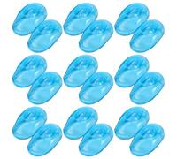 Ipetboom 10 Pairs Silicone Hair Dye Earmuffs for Ears, Washable and Comfortable to Wear, for Hair Coloring at Home or Beauty Salon, Blue Ear Protectors for Kinds of People