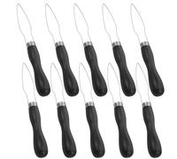 Ipetboom 10 Pcs Button Helper Tool Button Fastener Tool Quick Buttoning Solution Ergonomic Handle Design Black Stainless Steel Plastic for Professional and Personal Settings Seniors