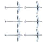 Ipetboom 10 Pcs M4x50 Carbon Steel Expansion Bolts Pan Head Cross Slot Screws, Self Tapping and Self Drilling Anchors for Metalwork and Drywall Fixing in Home Improvement