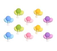 Ipetboom 10 Pcs Resin Cloud Cabochon Charms Set, Semi-3D Flatback Decorative Accessories for Hairpins, Phone Case DIY, Cute Shoe and Slipper Decorations, Multi-Color Craft Embellishments