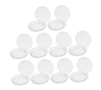 Ipetboom 10 Pcs Transparent Eyelash Case with Diamond-Cut Design Compact Lash Storage Boxes for False Eyelash Organization Travel-Friendly Cosmetic Holders for Women and Makeup Artists