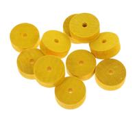 Ipetboom 10 pcs Wooden Wheels for Crafts Solid Wood Rolling Wheels DIY Car Accessories with Central Easy to Install for Fine Motor Skill Development