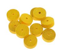 Ipetboom 10 pcs Wooden Wheels for Crafts with Central Smooth Polished Wood Spoked Wheels Easy to Install Wood Discs for Creative DIY Cars and Motor Skill Development