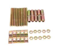 Ipetboom 10 Sets Furniture Four in One Fasteners Panel Connectors for Bed Frames Wardrobe Footboards Sturdy Iron Assembly Parts for DIY Woodworking Projects