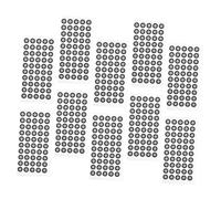 Ipetboom 10 Sheets Scanning Markers Reflective Film Pet High Visibility Reference Points for Accurate Scanner Positioning and Digital Reproduction